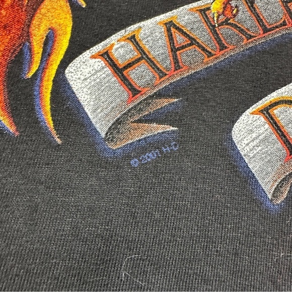 NWOT 2001 Harley Davidson Soaring Eagle Rossiters Bradenton FL Tee Size XXXL - Picture 5 of 8